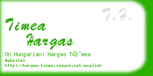 timea hargas business card